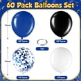 thumbnail image 2 of Kit de globos Sratte para Halloween, 60 unidades, 30,5 cm, negro, azul y blanco, 2 of 7