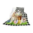 thumbnail image 2 of Dmlowu Easter Throw Blanket, Spring Bunny and Flower Eggs, Soft and Comfortable Easter Bunny Flannel Blanket, 39 x 27 Inch Bunny Blanket for Girls Boys Teens Adults, 2 of 6