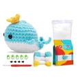 thumbnail image 1 of Kit de ganchillo DIY para hacer una ballena con hilo y agujas de tejer. Muñeco de peluche fácil (azul)., 1 of 5