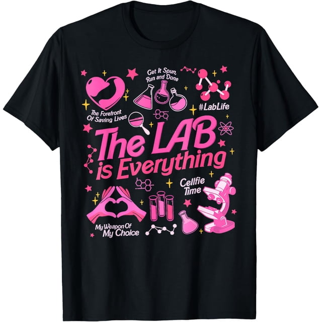 The Lab Is Everything, Lab Week 2024, Medical Lab Science T-Shirt Men and Women, White -Negro T-Shirt