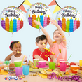 thumbnail image 6 of PMU Happy Birthday Colorful Candles 18 Inch Mylar-Foil Balloon Pkg/1, 6 of 7