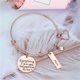 thumbnail image 1 of onlyliua Ofertas Navideñas Pulsera de Día de Hija E Hijo, Regalo de Cumpleaños para Mamá, Pulsera de Brazalete para Mamá, Pulsera de Brazalete Expandible para Mujer, 1 of 7