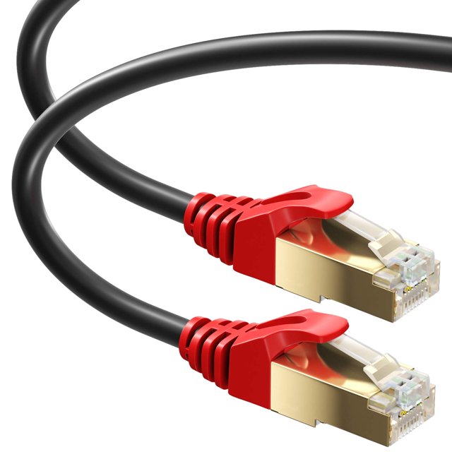 Cable Ethernet MutecPower CAT7 de 5 m para exterior, impermeable, SFTP