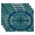 thumbnail image 1 of Simply Daisy 18" x 14" Shibori Burst Geometric Print Placemat, Set of 4, 1 of 5