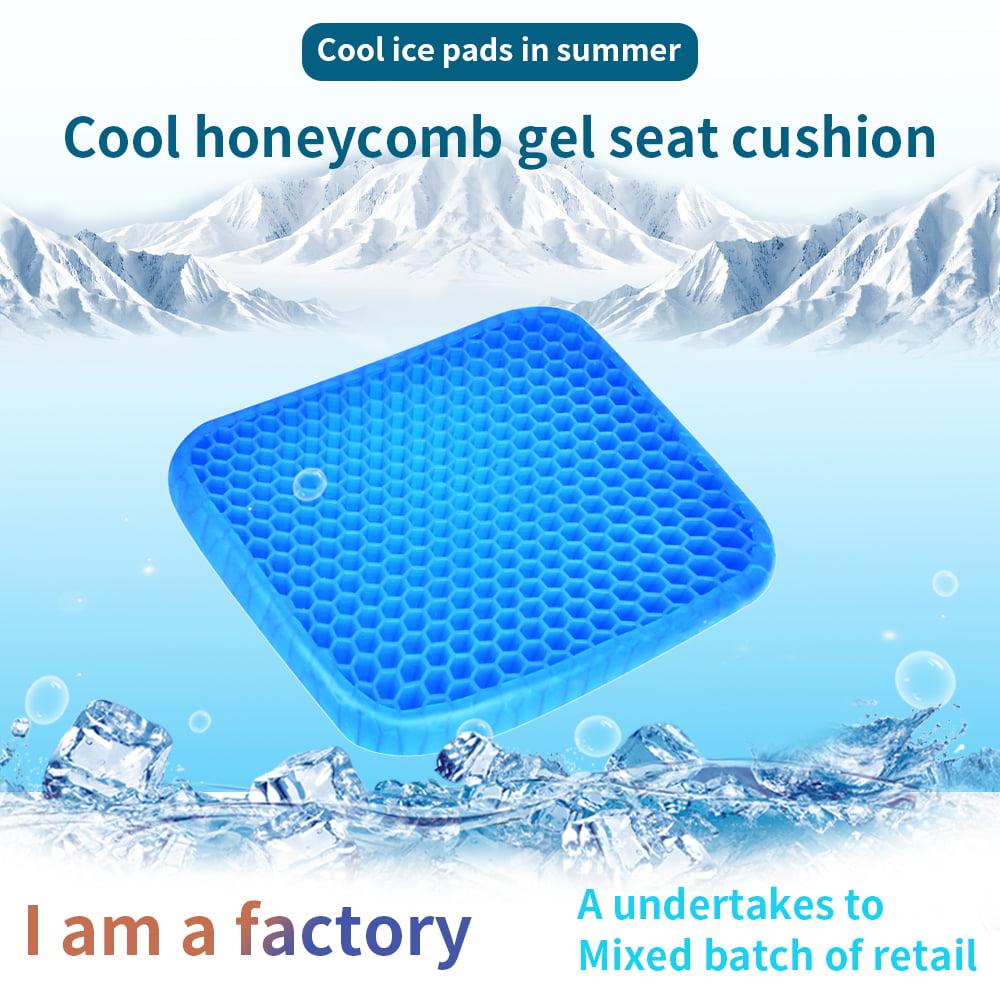 Muzsoul Gel Seat Cushions for Office Chairs Desk Chair Wheelchair Cushion -  Tailbone Pain Relief Cushion Cool Breathable Without Sweating Non-Slip