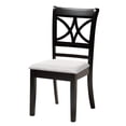 thumbnail image 3 of Baxton Studio Mari Modern 5-Piece Fabric/Wood Dining Set in Dark Brown/Gray, 3 of 10