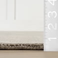 thumbnail image 2 of nuLOOM Speckled Wool-Blend Area Rug, 5' x 8', Dove Grey, 2 of 8