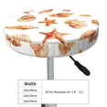 thumbnail image 2 of Conch Shell No.J926 Round Bar Stool Seat Covers, Elastic Round Chair Cover Stool Seat Slipcover Bar Stool Cushions Round Pad for 12-14 inch, 2 of 5