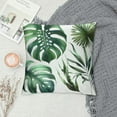 thumbnail image 2 of QZHH Green Tropical Leaf Pillow Covers Monstera Palm Leaves Couch Pillow Cases Botanical Plant Summer Throw Pillows Home Decor for Living Room Bedroom Bed Cushion Outdoor, 2 of 5