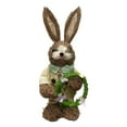 thumbnail image 1 of Estatuilla de tejido de paja, modelo de Animal Artificial, escultura, estatua de , decoración de Pascua, muñeca para cocina, mesa de Estilo B Soledad Estatuilla de conejito, 1 of 10