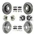 thumbnail image 1 of Transit Auto Front Rear Wheel Hub Bearings Assembly Disc Brake Rotors and Ceramic Pads Kit (10Pc) for Car 2015 Chevrolet Spark with ABS Tone Ring - Left Right Side (Driver Passenger) KBB-123149, 1 of 10