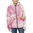 thumbnail image 2 of DISNIMO Marble Hoodie Girls Pink Hoodies Kids Zippered Hoodie with Zipper for Girls Zip Up Sweatshirts Size 6-7 Boys Hooded Jacket Childrens Fall Clothes Little Girls Long Sleeve Hoodies, 2 of 7