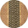 thumbnail image 1 of Ahgly Company Indoor Round Oriental Brown Modern Area Rugs, 8' Round, 1 of 4