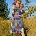 thumbnail image 5 of Travel Postcards from London, New York, Paris-2 Dress Summer Dresses Woman Street Style Big Size Casual Dress, 5 of 9