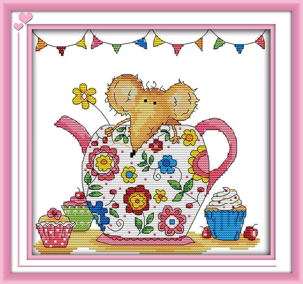 Maydear Cross Stitch Kits Stamped Full Range of Embroidery Starter Kits