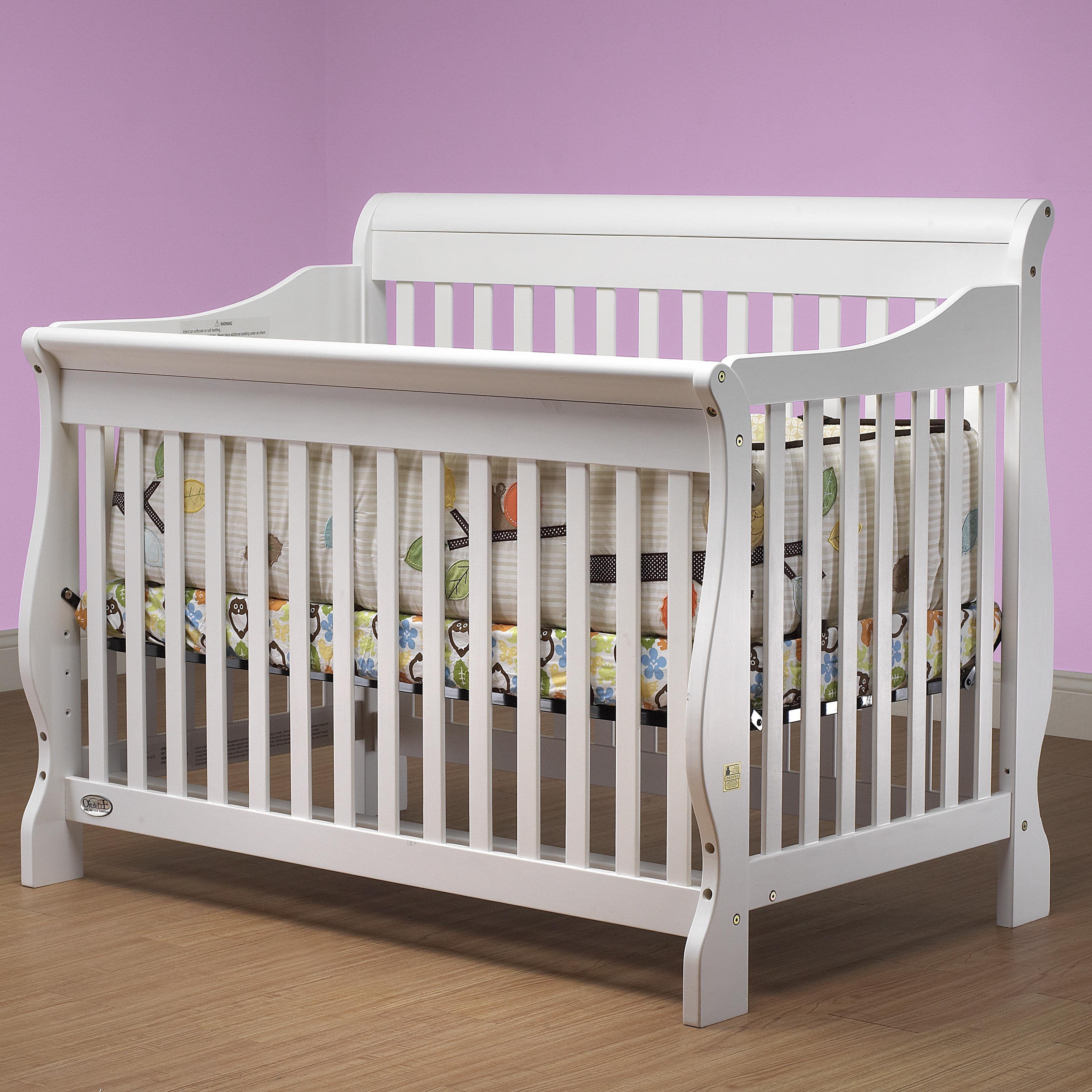 Lolly Me Cottage 4 In 1 Convertible Crib White