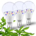 thumbnail image 1 of Bombillas Grow Light ALIDE E26 A19, 10 W, espectro completo, 5000 K, paquete de 3, 1 of 7