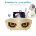 thumbnail image 2 of Haut-parleur Karaoké Sans Fil Portable Rechargeable, Haut-Parleur Stéréo Bluetooth 3D avec Microphone Sans Fil, 2 of 8