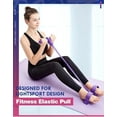 thumbnail image 4 of 21 Fitness Resistance Bands-4 Tube Pedal Ankle Puller - 2023 New Sit up Leg Stretch Rope Exercise Bands with Handles, Stretching Workout Fitness Bands for Arm Weights Exercise Equipment, 4 of 7
