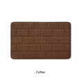 thumbnail image 3 of Naiovety Alfombrilla de baño con parte inferior antideslizante de poliéster que no se desprende de las alfombras para una buena sensación de Juegos de accesorios de baño Café, 3 of 6