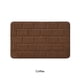 thumbnail image 3 of Naiovety Alfombrilla de baño con parte inferior antideslizante de poliéster que no se desprende de las alfombras para una buena sensación de Juegos de accesorios de baño Café, 3 of 6