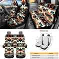 thumbnail image 5 of HUIACONG Southwestern Tribal Car Seat Covers Full Set 14 Pcs Washable Non-Slip Universal Auto Interior Decor with Steering Wheel Cover Seat Belt Pads Armrest Cover Headrest Covers, 5 of 7