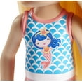 thumbnail image 4 of Barbie Club Chelsea Doll, Small Doll with Long Blonde Hair, Blue Eyes & Mermaid-Graphic Swimsuit, 4 of 6