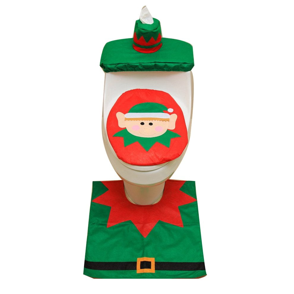 Santa Claus Toilet Seat Santa Claus Toilet Seat + Foot Pad + Water Tank