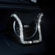 thumbnail image 2 of Soporte universal para teléfono en forma de U con clip de montaje en salida de aire de coche con decoración de cristal brillante, 2 of 5