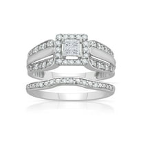 Forever Bride Stacking Diamond Engagement Ring 1/3 ct 10k White Gold