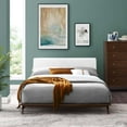thumbnail image 6 of Modway Luella Queen Upholstered Fabric Platform Bed in Cappuccino White, 6 of 6