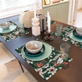 thumbnail image 6 of Placemats Set Of 4 / 6, Lilies Flowers Green Placemats For Dining Table Indoor/Outdoors Heat Resistant Washable Placemats 18" X 12", 6 of 8