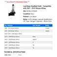 thumbnail image 2 of Low Beam Headlight Bulb - Compatible with 2007 - 2018 Nissan Altima 2008 2009 2010 2011 2012 2013 2014 2015 2016 2017, 2 of 2