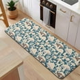 thumbnail image 5 of Beige Brown Mushroom Blue Pattern Kitchen Rug Mat,Kitchen Runner Rugs Non Skid Washable,Decorative Kitchen Floor Mats for Kitchen,Sink,Laundry,17"x47.2", 5 of 7
