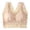Beige, variant on 2 Pack Womens Bras 1 Pieces Lace Plus Size Underwear Lette Crop Top Female Large Top Female Push Up Siere Laced Bras