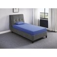 thumbnail image 5 of 7 Inch Rectangular Full Mattress with Smooth Textured Surface, Comfortable Blue Memory Foam Mattress Set with Pillow, Blue, Mattress in a Box, 5 of 9