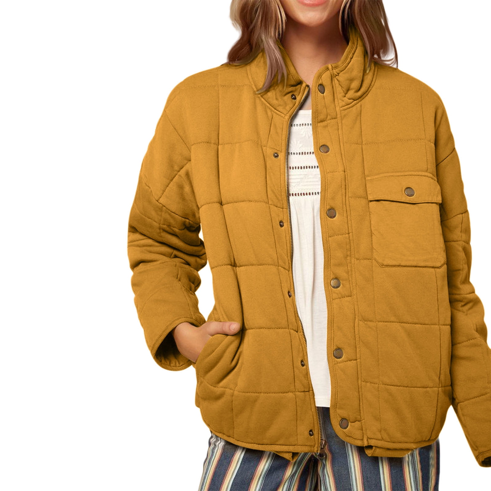 Aayomet Coats For Women Women's Waterproof Ski Jacket Warm Winter Snow Coat  Mountain Windbreaker Hooded Raincoat Jacket,Yellow XL 