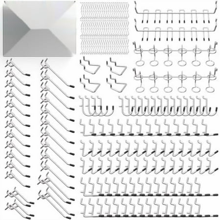 1/4 Pegboard Hooks Set for Hanging 206PCS Heavy Duty Peg Board Hooks & Hangers Only Fit 1/4 Inch Pegboard for Tools Crafts Assortment Garage Organizer Attachment Peg Board Accessories 1/4 Pegboard Hooks Set for Hanging 206PCS Heavy Duty Peg Board Hooks & Hangers Only Fit 1/4 Inch Pegboard for Tools Crafts Assortment Garage Organizer Attachment Peg Board Accessories