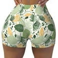 thumbnail image 2 of Picia Hawaiian Style Printed Workout Shorts for Women Seamless Scrunch Butt Lifting High Waisted Yoga Gym Booty Running Moisture-wicking Short Pants-X-Large, 2 of 9