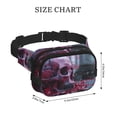 thumbnail image 4 of Disketp Gothic Red Skull Cemetery Riñonera de Doble Capa, Bolsa de Cintura Ajustable para Viajes, Correr y Senderismo, Riñonera Ligera para Hombre y Mujer, 4 of 9