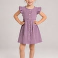 thumbnail image 4 of Auroural 2T Girls Dresses Summer Children's Thin Breasted Sleeveless Dress For Girls Baby Ruffled Waist Cinched French Skirt 2-3Years, 4 of 9