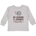thumbnail image 3 of Inktastic My Grammy and Grampy Love Me Boys or Girls Long Sleeve Toddler T-Shirt, 3 of 5