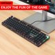thumbnail image 4 of de juego ergonómico con cable retroiluminado con USB flotante de diseño mecáco para computadora de escritorio con Wind Macarena Teclado para juegos con cable, 4 of 8