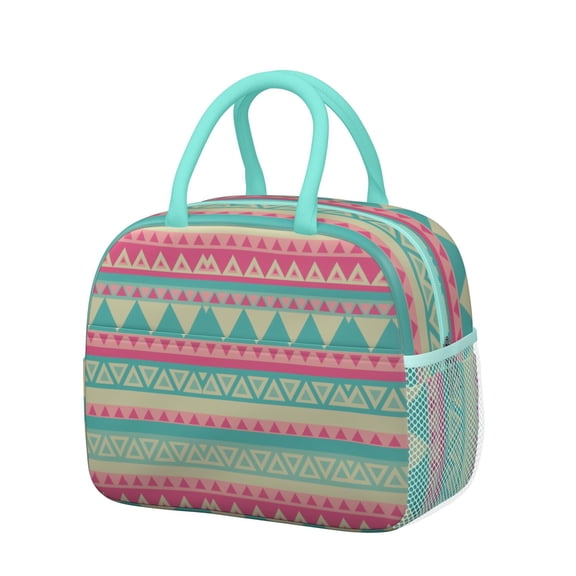 Natural Floral Insulated Lunch Box - Splash-Proof & Easy to Clean, Spacious Interior for Office & School (Vintage Fashion)