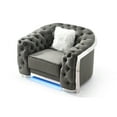 thumbnail image 3 of Sapphire Gray Accent Chair, 3 of 5