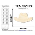 thumbnail image 2 of Unfinished Wood Cowboy Hat Shape 20" / 1/2", 2 of 3