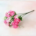 thumbnail image 4 of High-end Artificial Flowers Artificial Flowers 5 Forks 15 Mini Roses Home Decoration Plastic Flowers(Without a Vase), 4 of 9