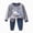 H01-Dark Gray, variant on Infant Baby Boys Fall Outfit Pants Sets Long Sleeve 3 6 12 18 24 Months 2 3 4 5T Toddler Boy Pullover Pants Size:18-24 M,Color:Dark Blue