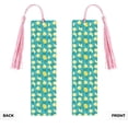 thumbnail image 2 of Kdxio Lemon Blue Print Metal Tassel Bookmarks,Perfect Gift for Art Lovers and Bookworms Metal Bookmarks for Women, 2 of 8