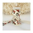 thumbnail image 3 of Craig Bachman 2.5 Inch Tractor on Royal Burlap Ribbon: Cream Red (10 Yards) Wired Edge Ribbon RG014873H, 3 of 3